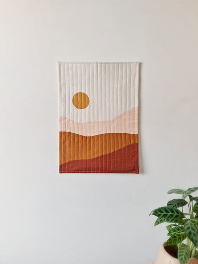 Excell Quilt Co Earth & Crescent Set Handmade Wall Hanging - Radical Giving