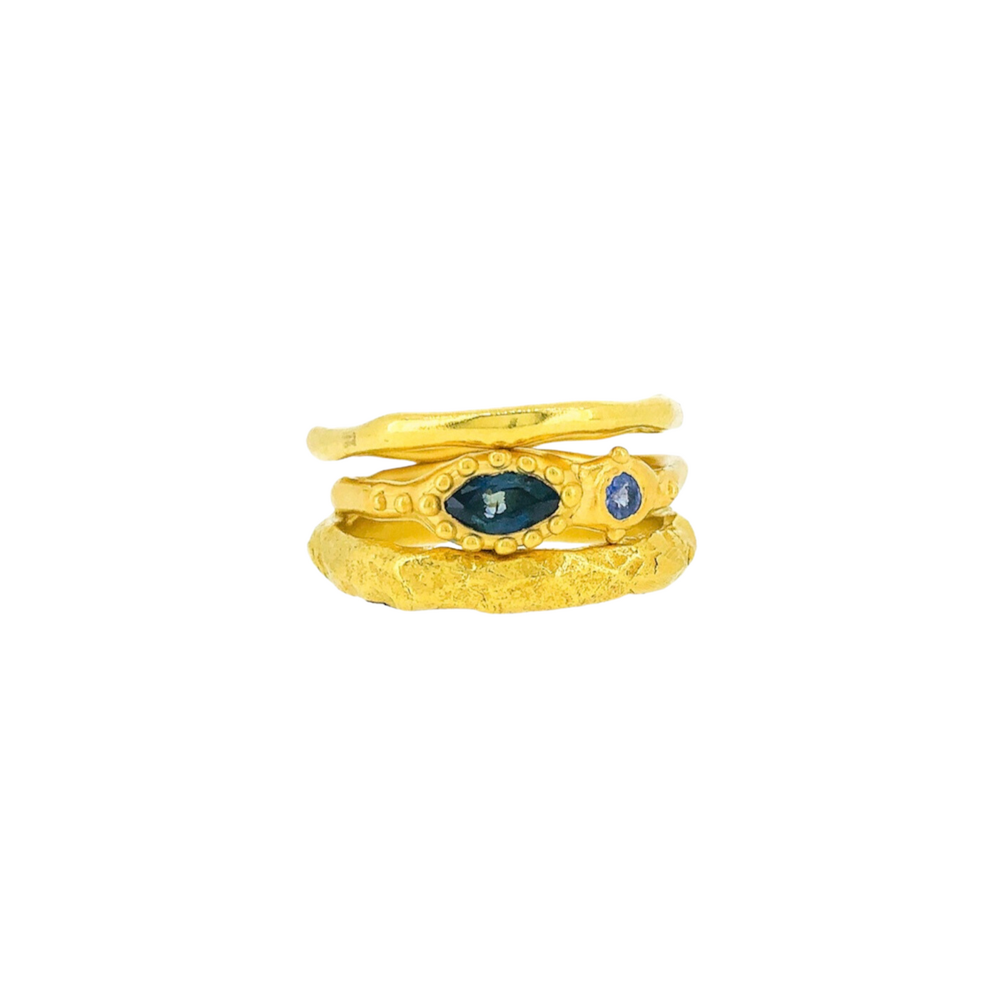 Sharlala Jewellery Blue & Blue Sapphire Ring - Radical Giving