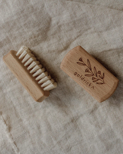 Goldrick Mini Wooden Nail Brush - Radical Giving