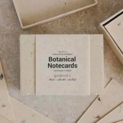 Goldrick Botanical Notecards Dried Flowers and Handmade Paper - Radical Giving