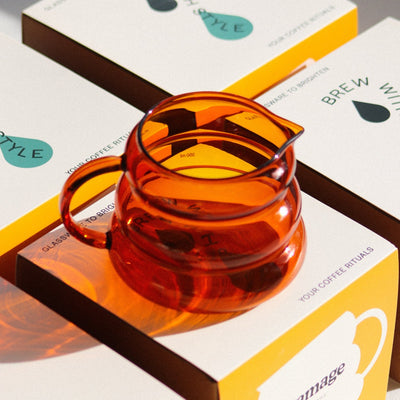 Gramage Honey Bee Glass Coffee Server - Radical Giving