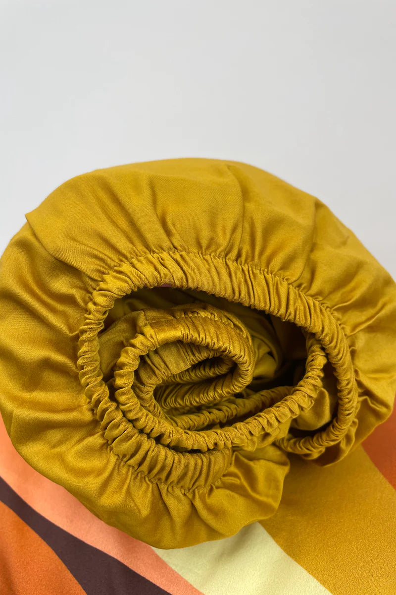 Weirdstock Fitted Sheet in Honey Mustard - Radical Giving