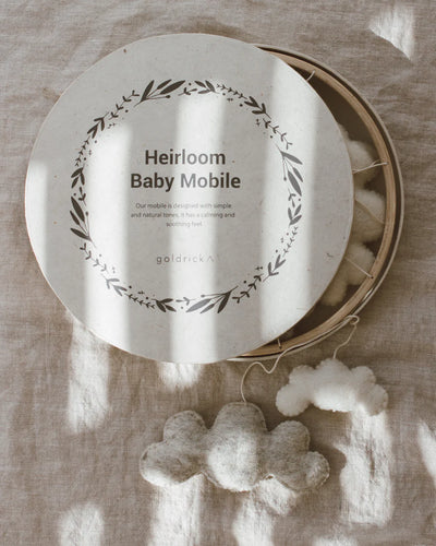 Heirloom Baby Mobile Natural Wool - Radical Giving