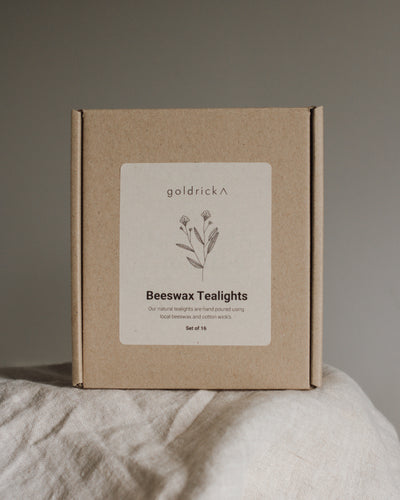 Goldrick Beeswax Tealights Set of 16 - Radical Giving