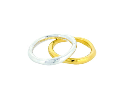 Sharlala Jewellery Wobbly Band Gold Vermeil - Radical Giving