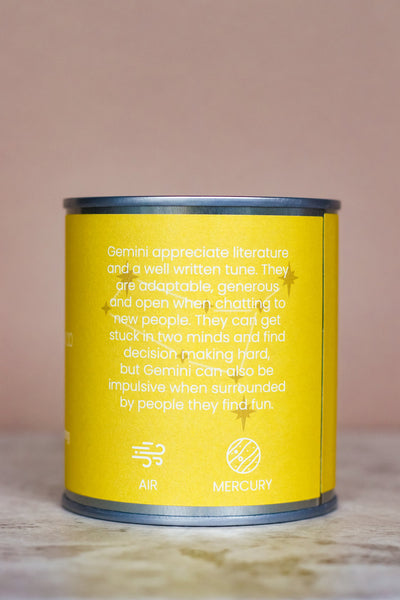 Wildrace Zodiac Collection Gemini Candle - Radical Giving 