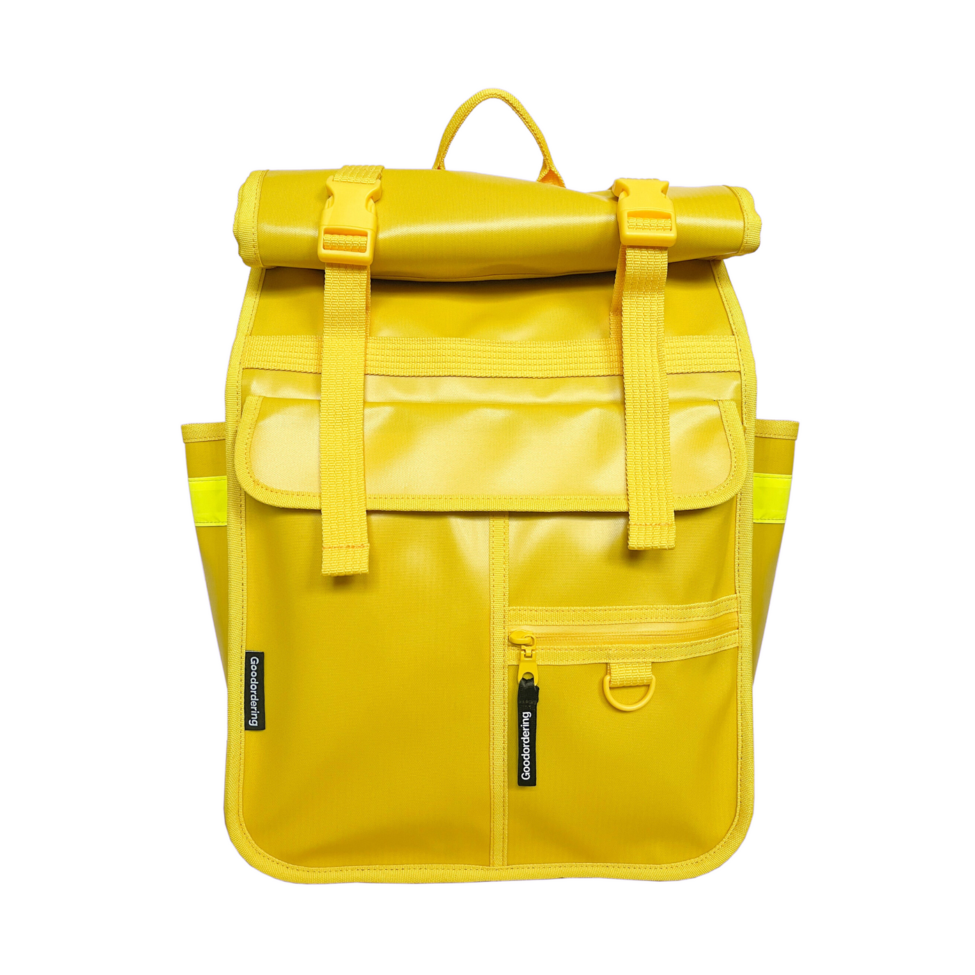 Goodordering Monochrome Rolltop Backpack Pannier Yellow - Radical Giving